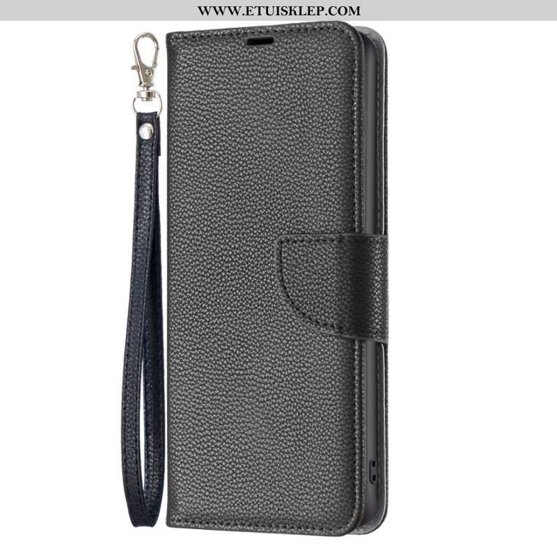 Etui Folio do Poco X5 5G Ukośne Zapięcie Liczi